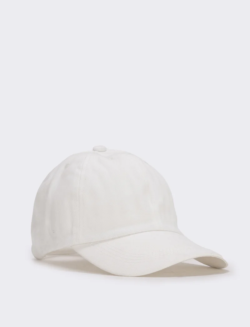 Cappello baseball delavè per uomo - Bianco