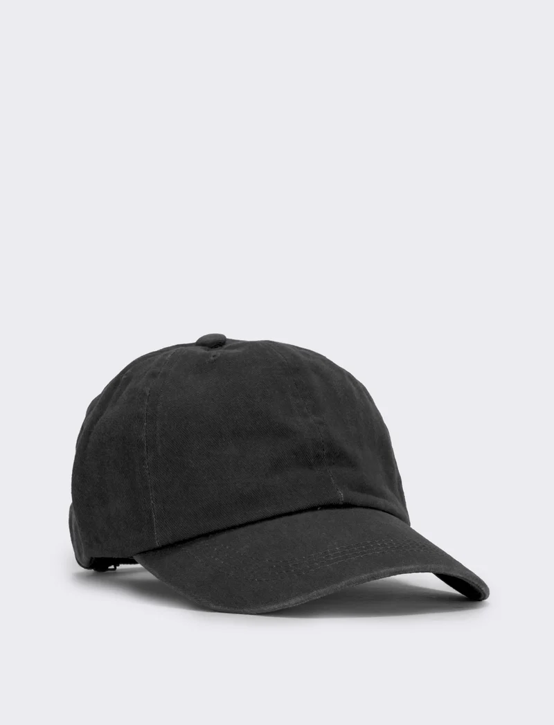 Cappello baseball delavè per uomo - Nero