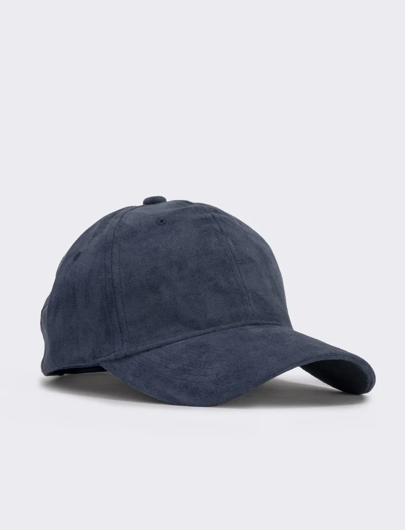 Cappello in suede per uomo baseball - Blu