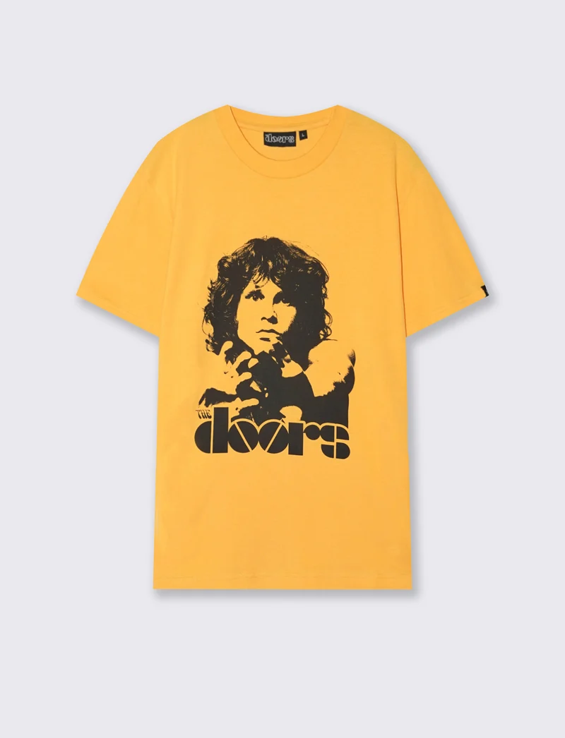 T-shirt The Doors con stampa esclusiva - Ocra