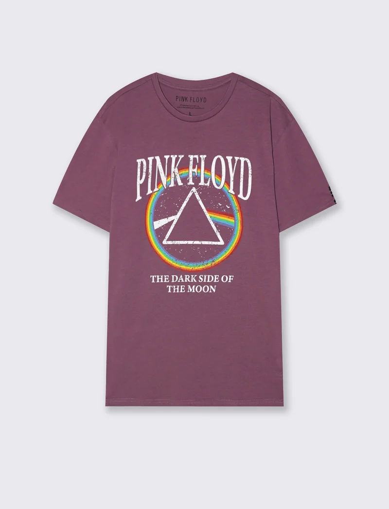 T-shirt Pink Floyd con stampa esclusiva - Viola
