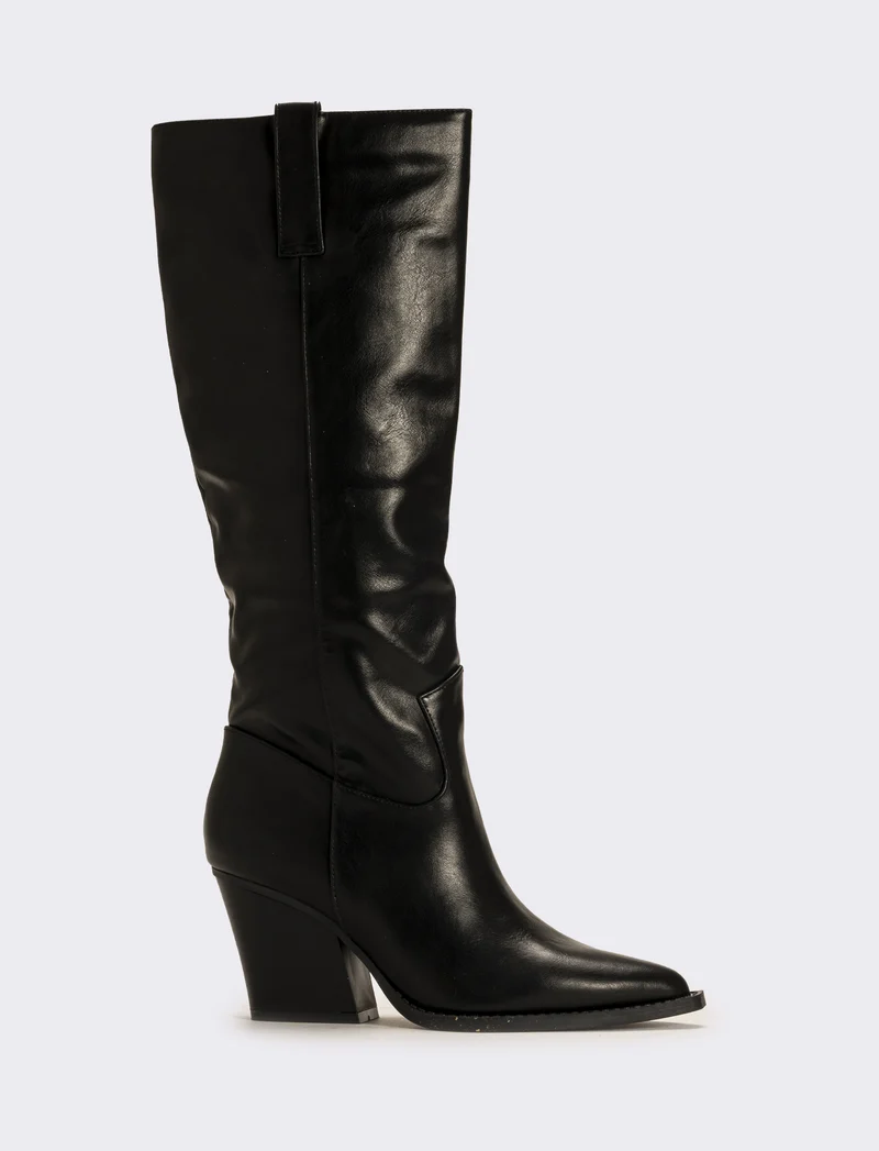 Stivale stile texano da donna - Nero