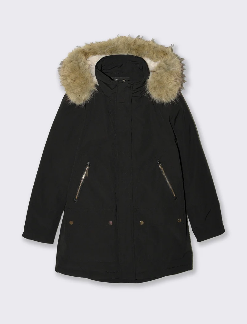 GIACCONE MODELLO PARKA - Nero