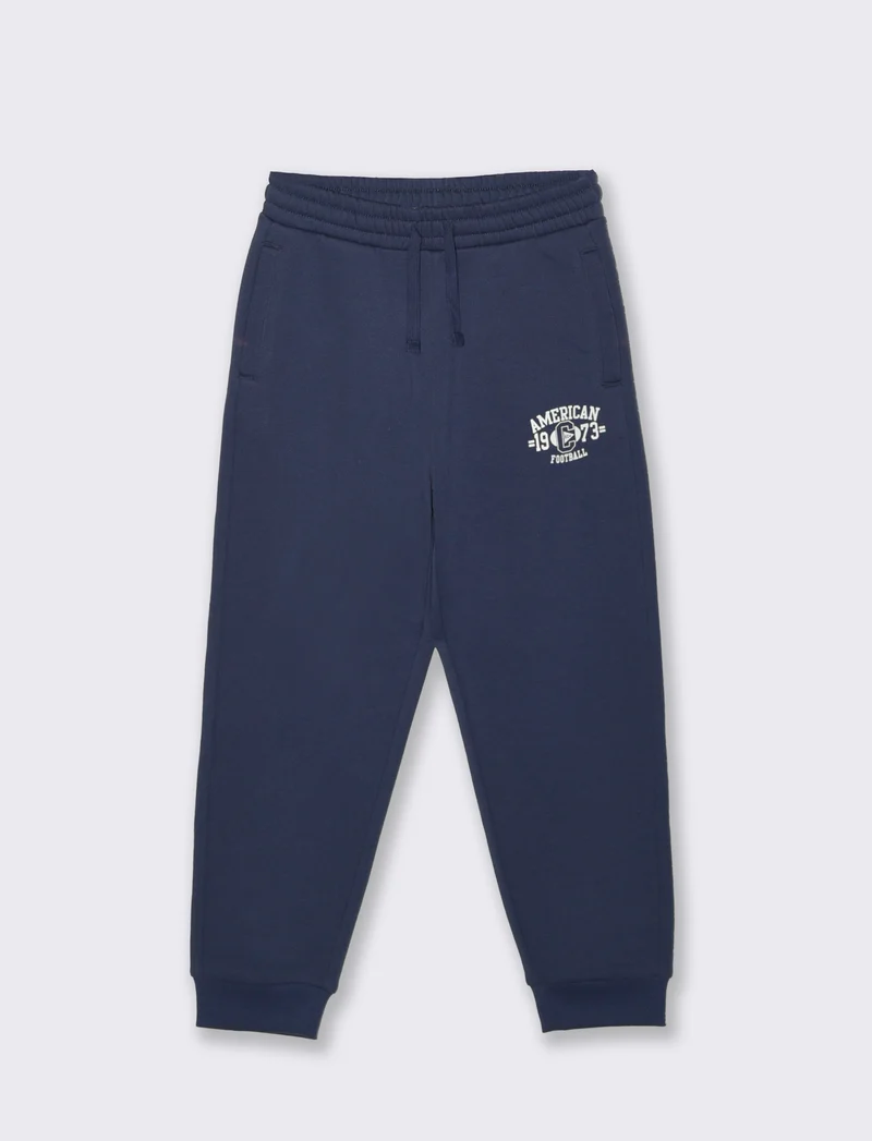 Jogger con Stampa Casual e Colorati - Blu