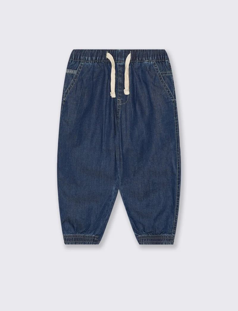 Jeans ampi in morbido chambray estivo - Denim