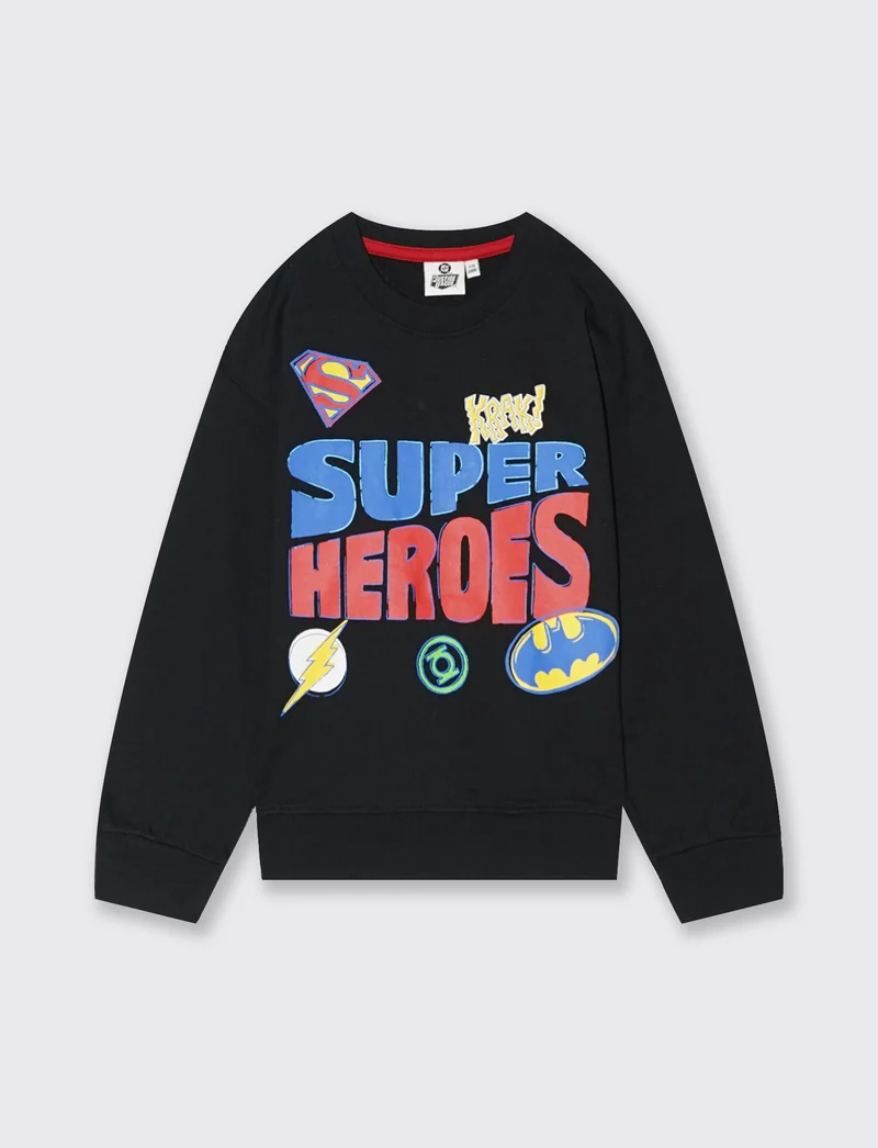 FELPA PERSONNAGGI DC COMICS - Nero