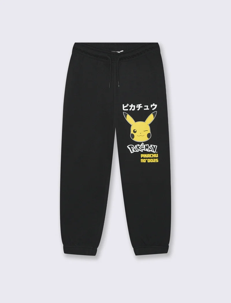 JOGGER IN FELPA POKEMON - Nero