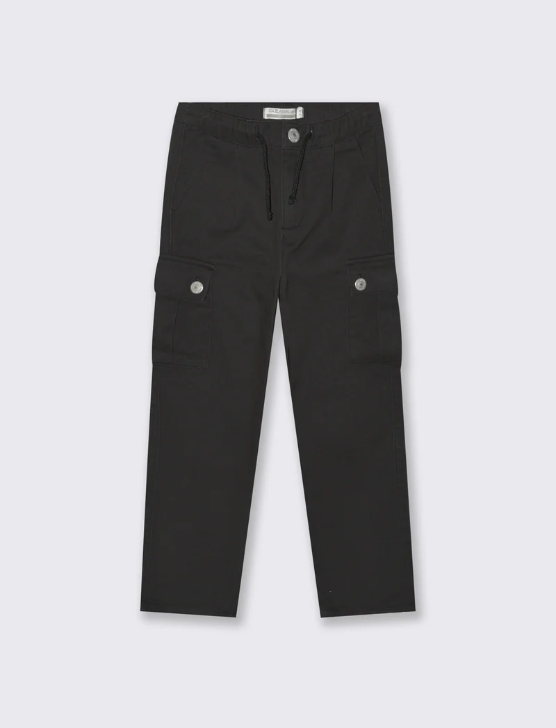 PANTALONI CON TASCONI - Nero