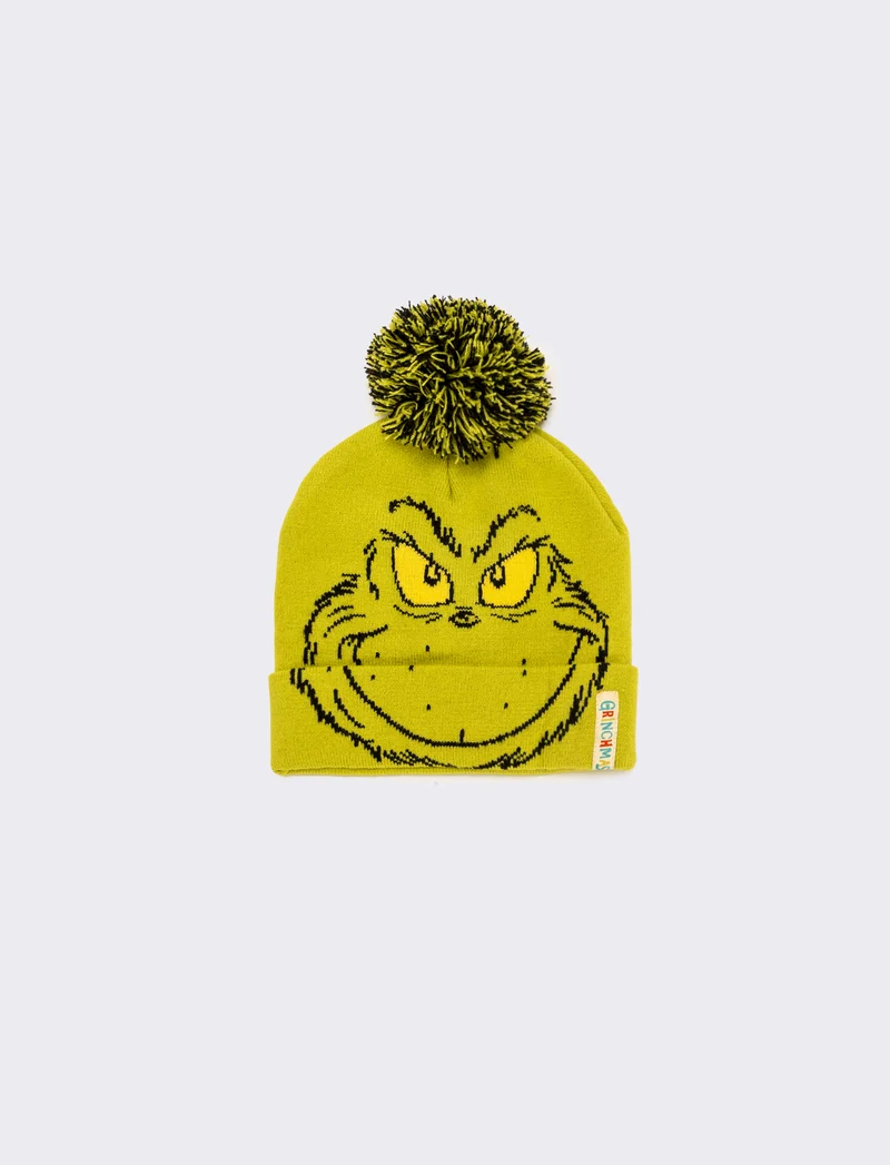 Cappello con pon pon grinch bambino - Verde