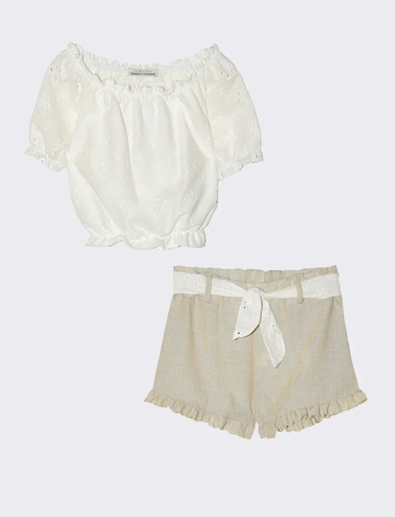 Completo da bambina - Beige