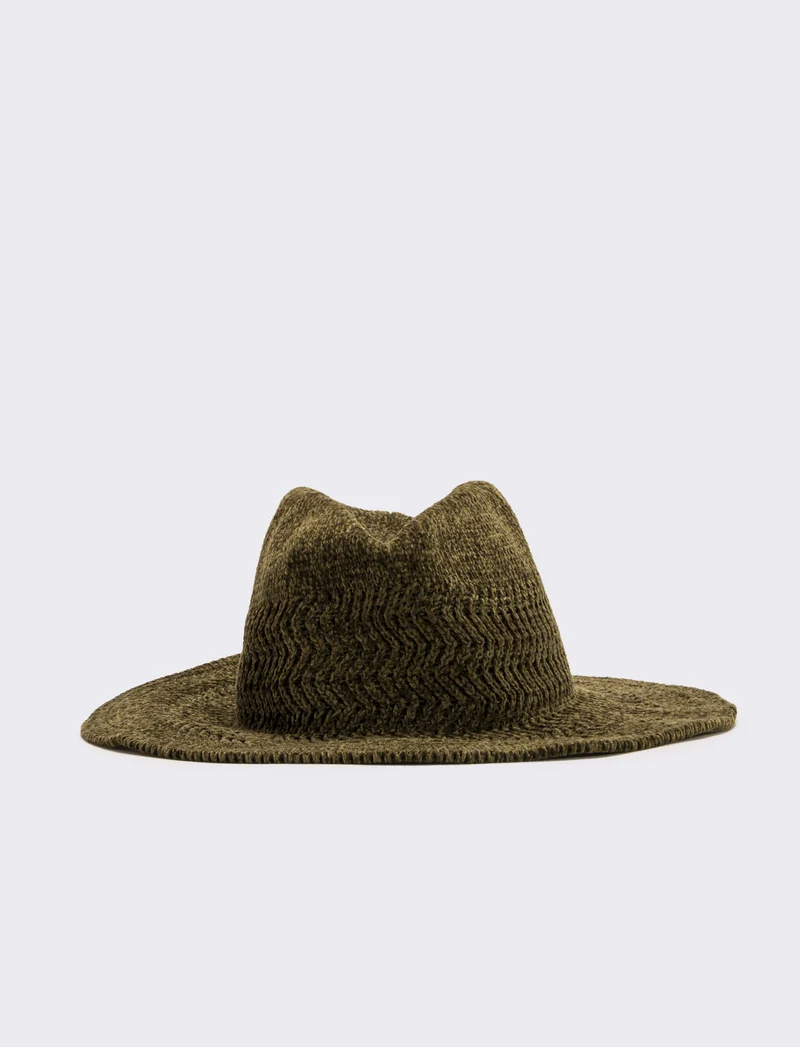 Cappelli cowboy in ciniglia traforato - Verde