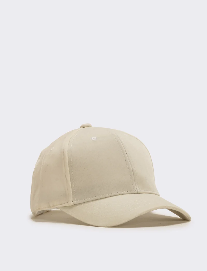 Cappello baseball velluto donna - Bianco