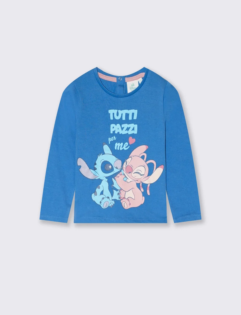 Maglietta Stitch - Azzurro