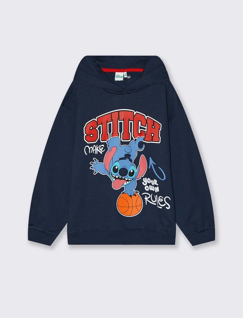 FELPA CON CAPPUCCIO PERSONAGGIO DISNEY - Blu