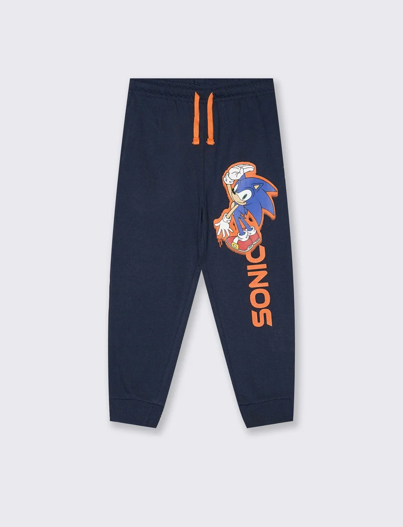 JOGGER IN FELPA SONIC - Blu