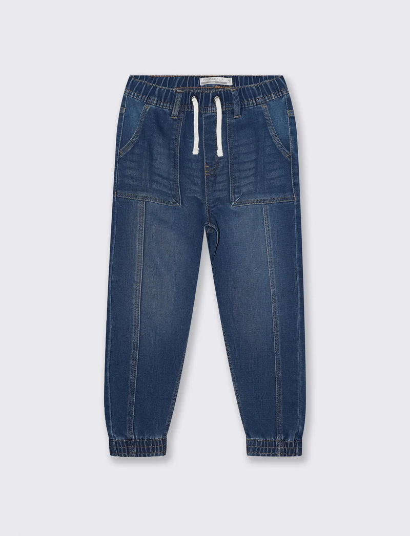 Jogger denim elastico per stile casual - Denim