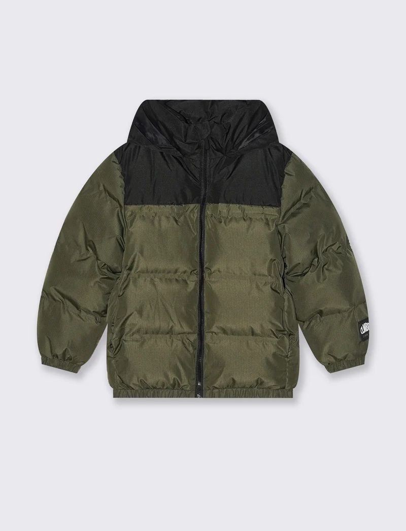 GIUBBOTTO BICOLORE - Verde militare