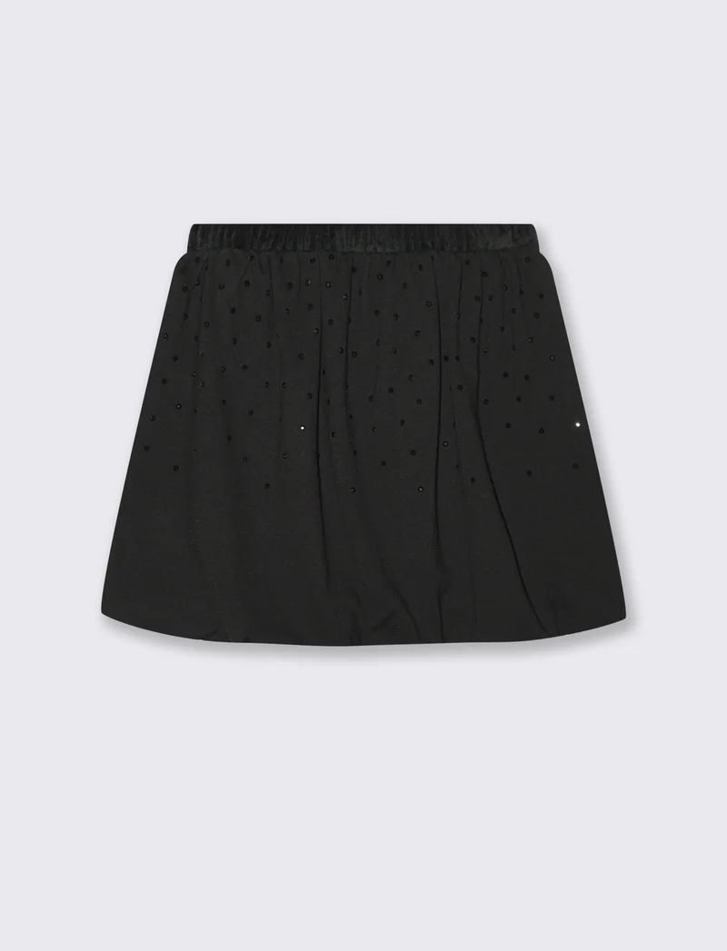 Gonna con strass - Nero