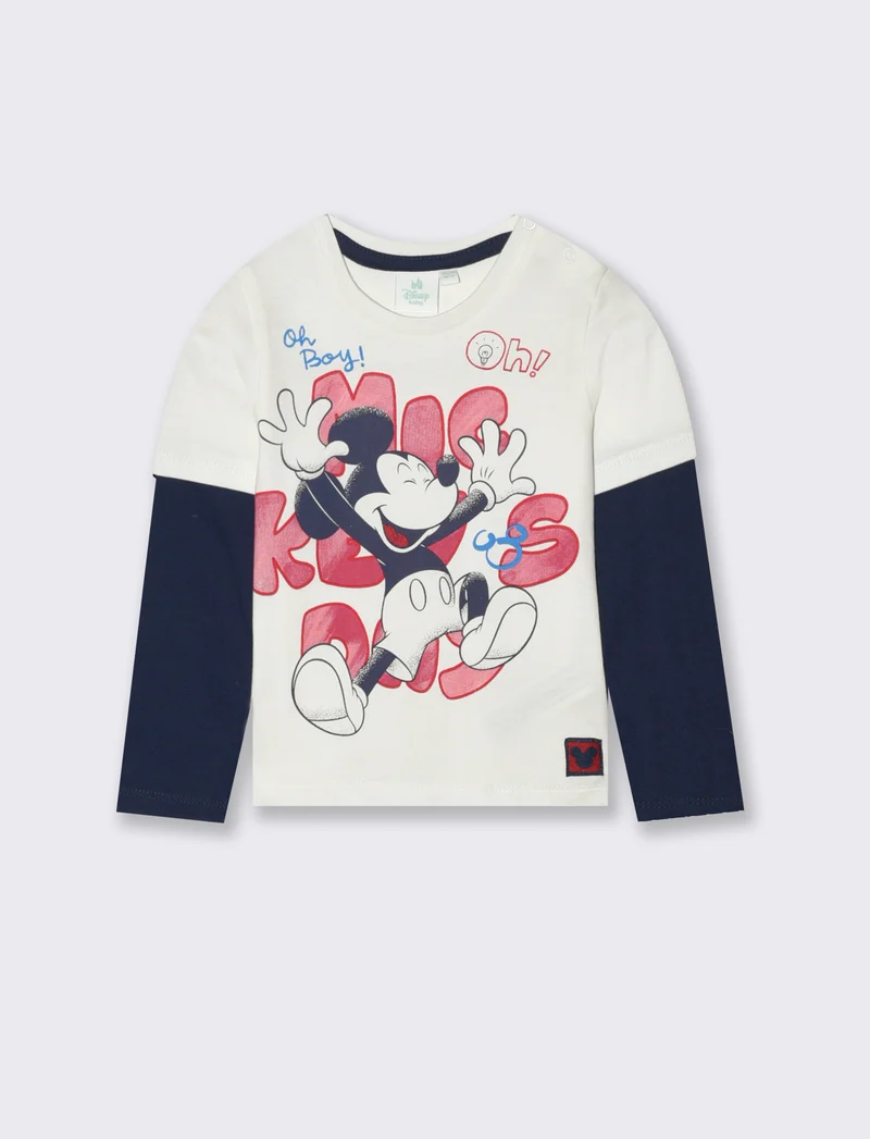 Maglietta Mickey Mouse - Bianco latte