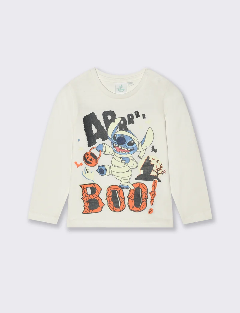 Maglietta Halloween Stitch - Bianco latte