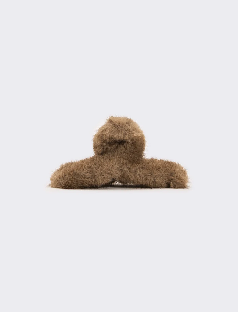 Pinza donna con pelliccia - Beige
