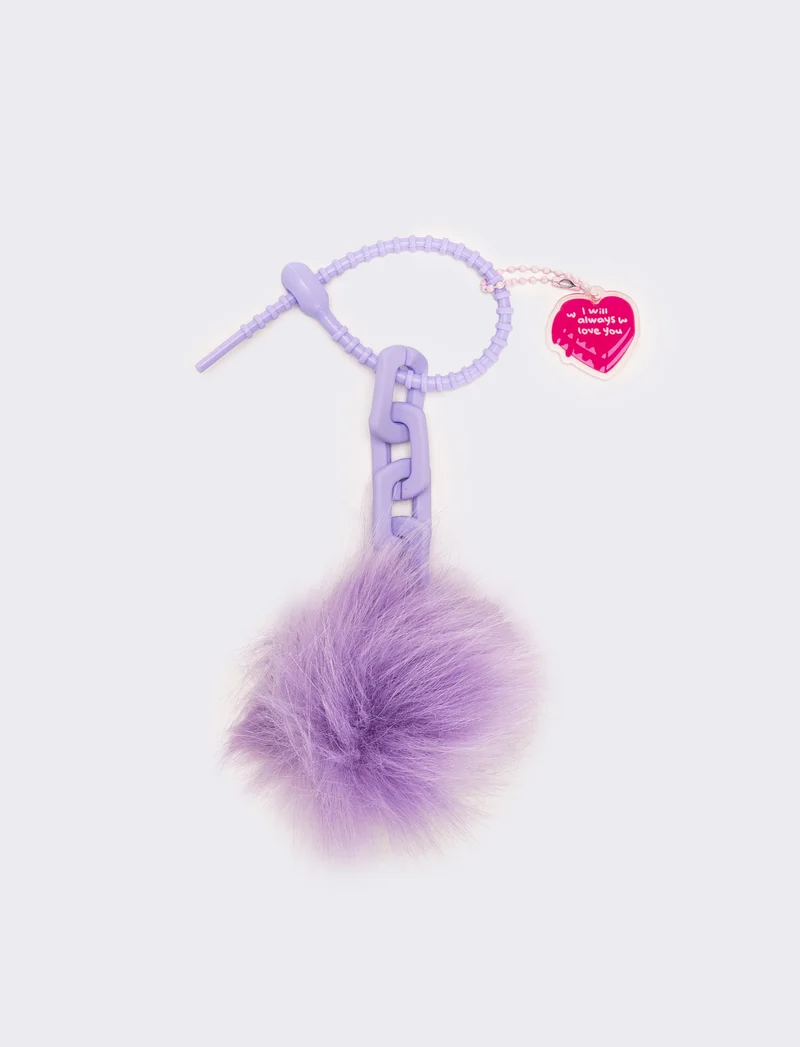 Portachiavi donna modello charms - Lilla