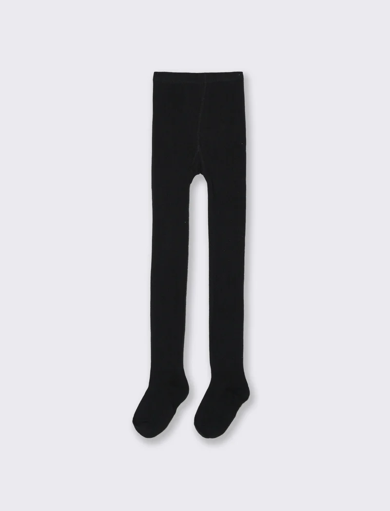 Calza con strass - Nero