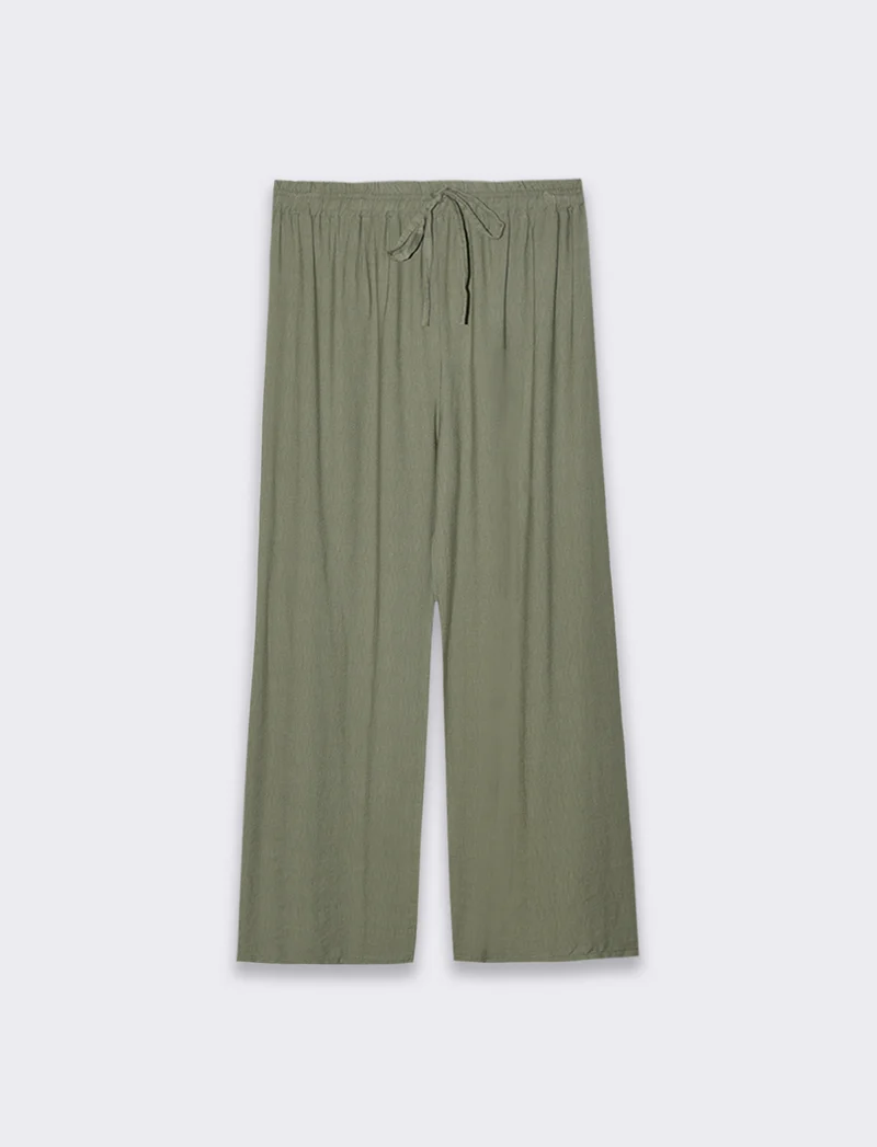 Pantalone con elastico e lacci in vita - Ve.milit.