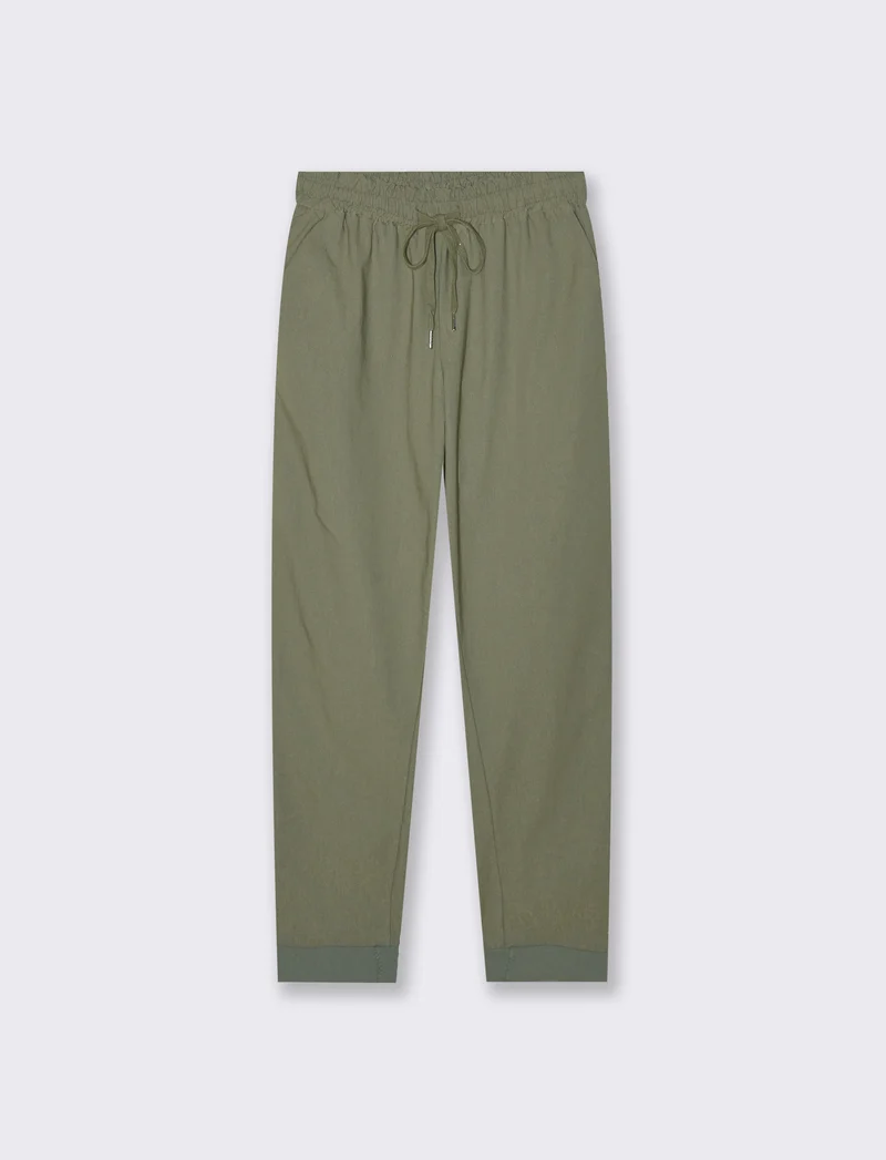 Pantalone in tessuto elasticizzato con coulisse in vita - Ve.milit.