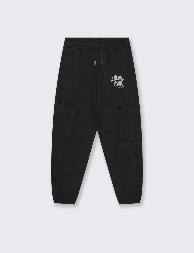 JOGGER CON TASCONI - Nero