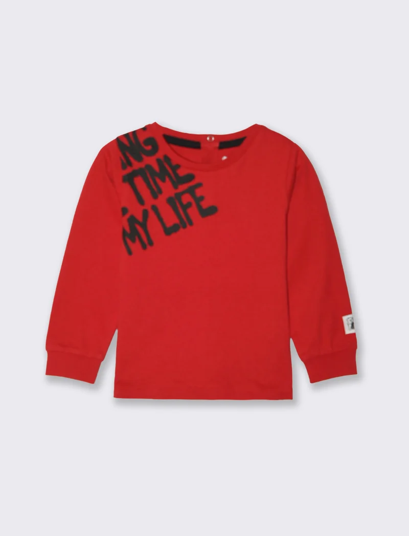 Maglietta con stampa extrabord - Rosso