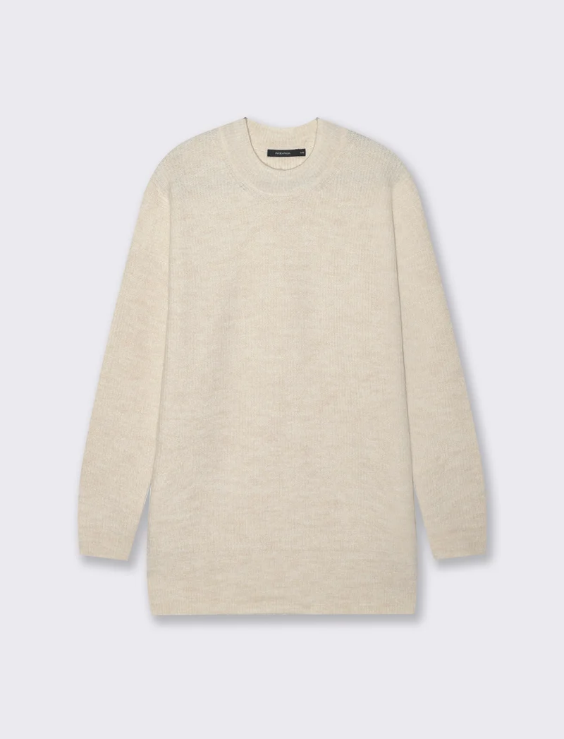 PULLOVER CON SPACCHI LATERALI - Avorio