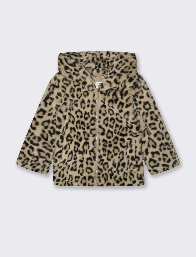 Pelliccetta maculata con cappuccio - Leopardato