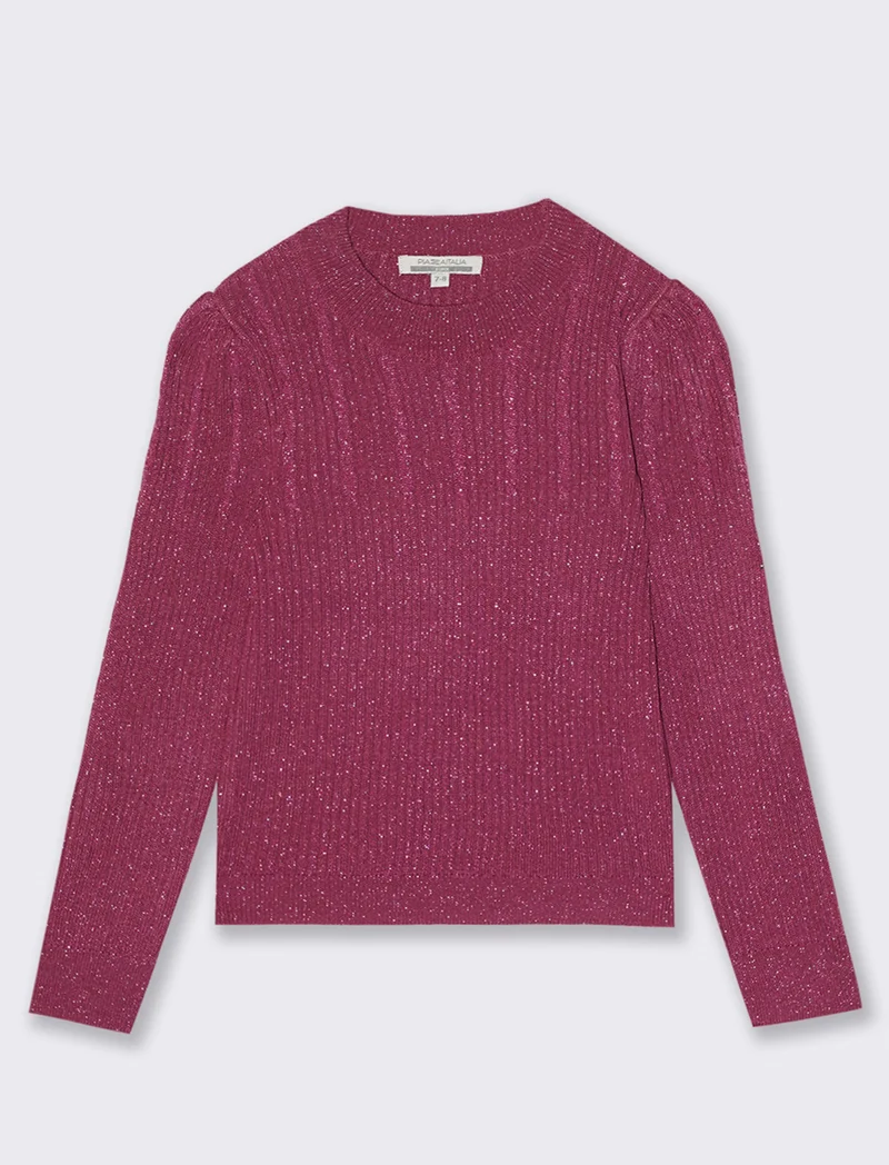 Maglia mezzo collo - Viola malva