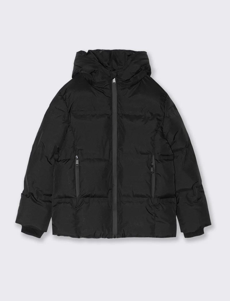 PIUMINO CON ZIP - Nero