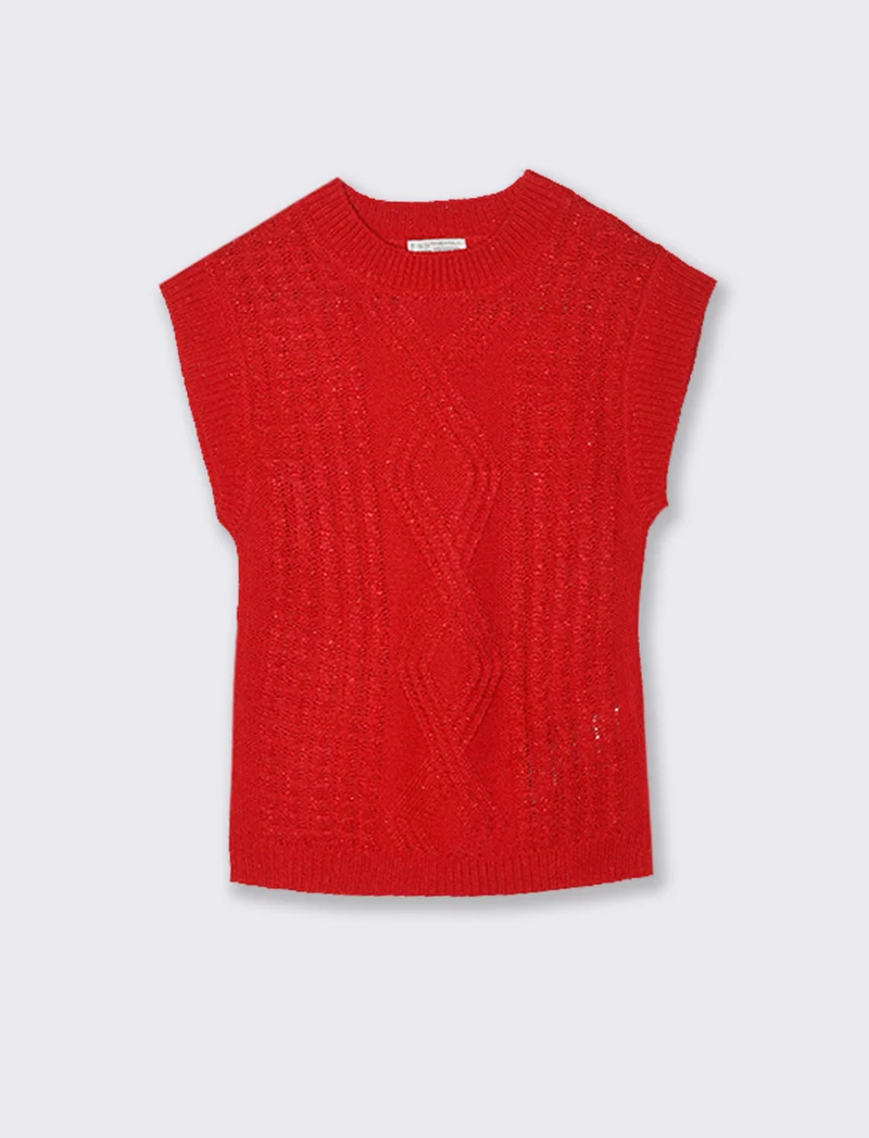 Abito in maglia - Rosso