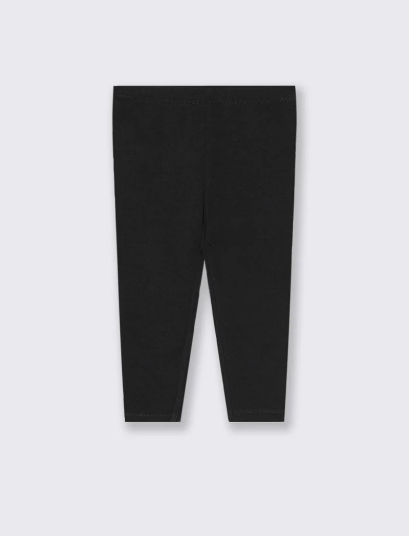 Leggings basici in tinta unita - Nero