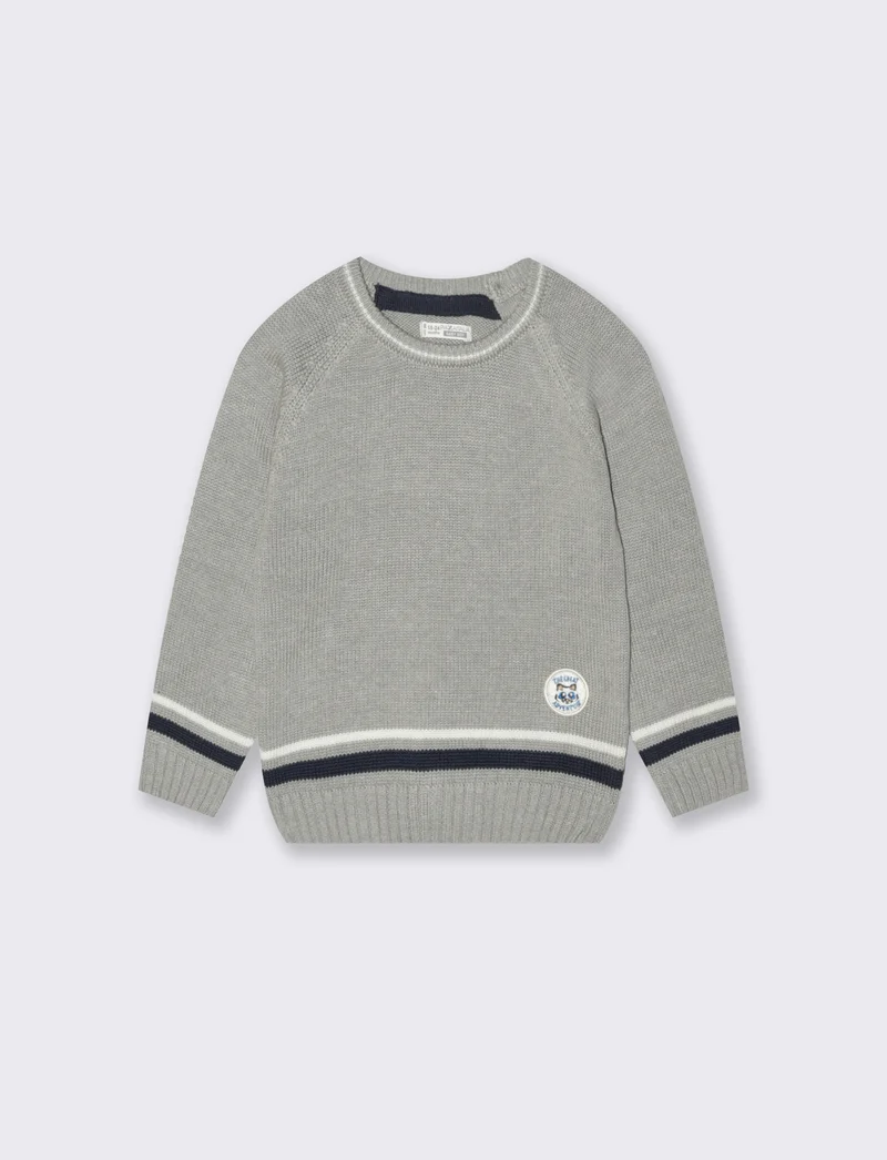 Cardigan con pelliccia interna - Grigio mel.