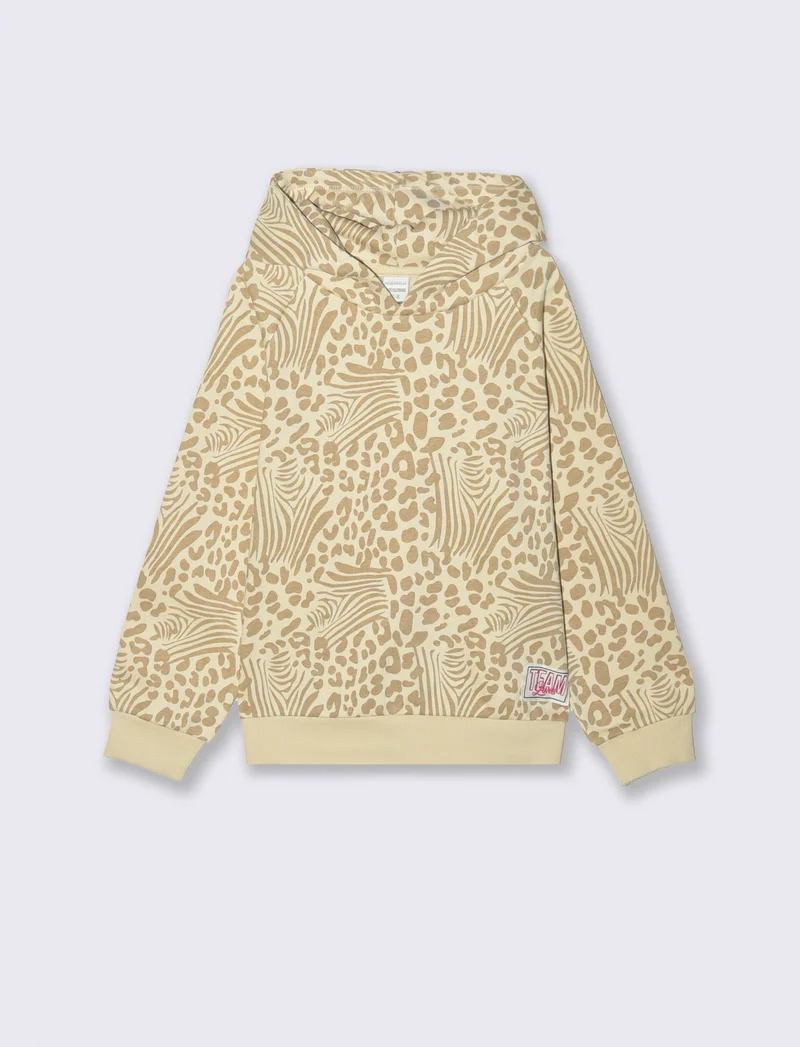 Felpa stampata - Beige