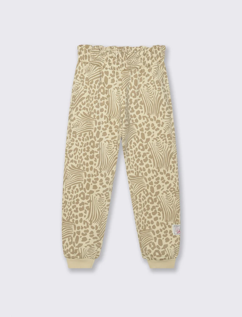 Jogger stampato - Beige