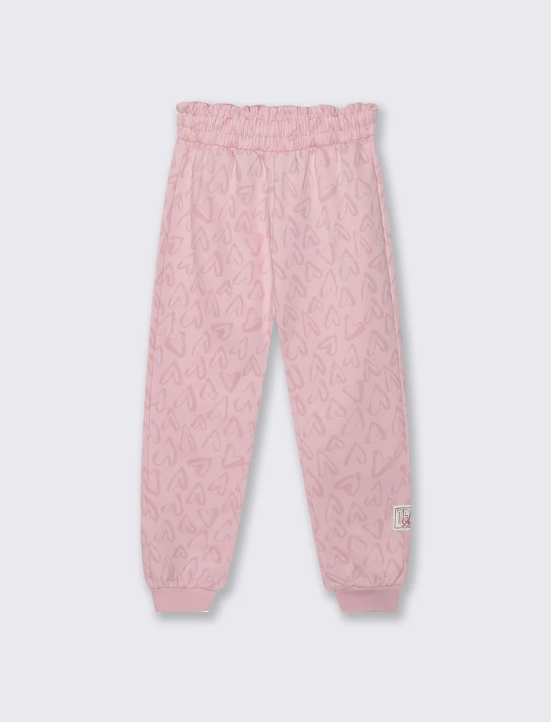 Jogger stampato - Rosa