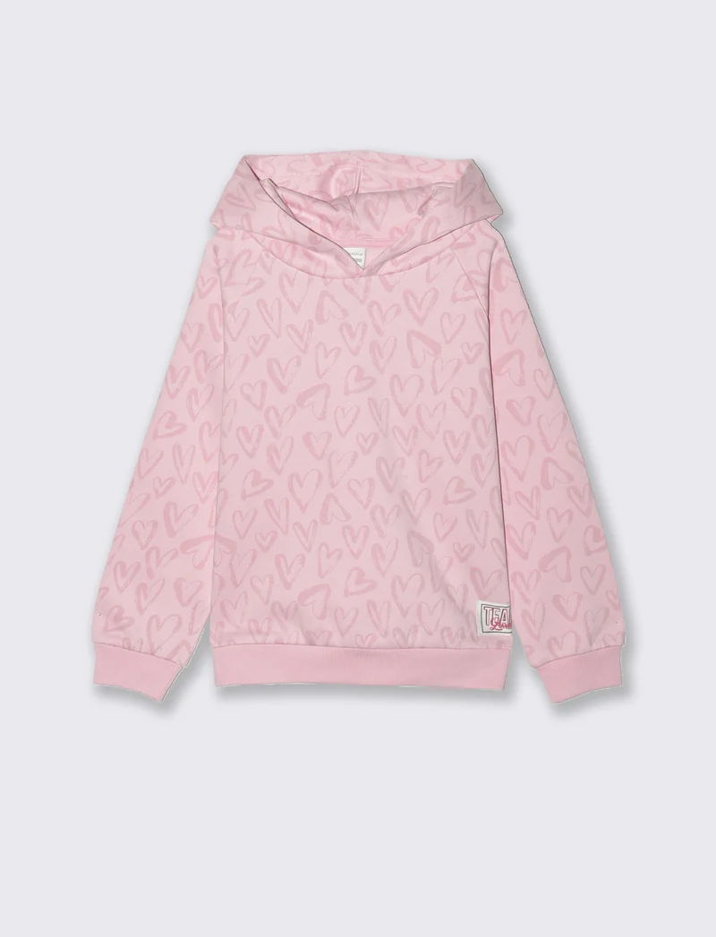 Felpa stampata - Rosa