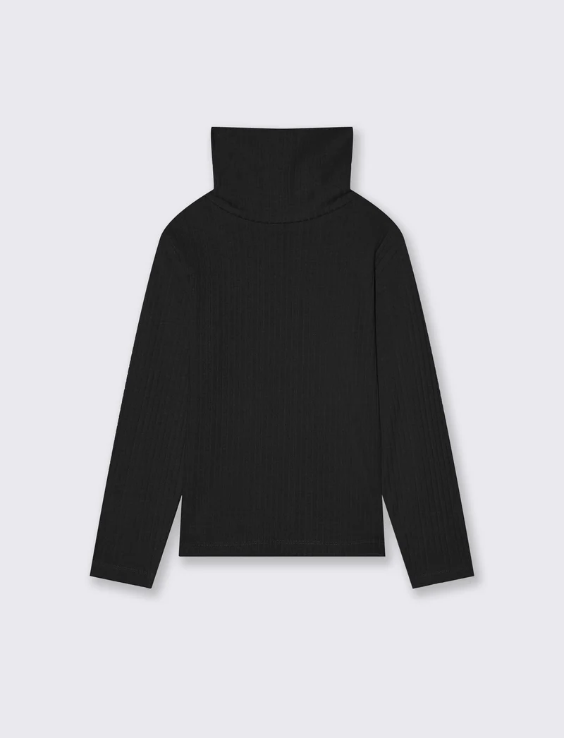 Maglia collo alto - Nero