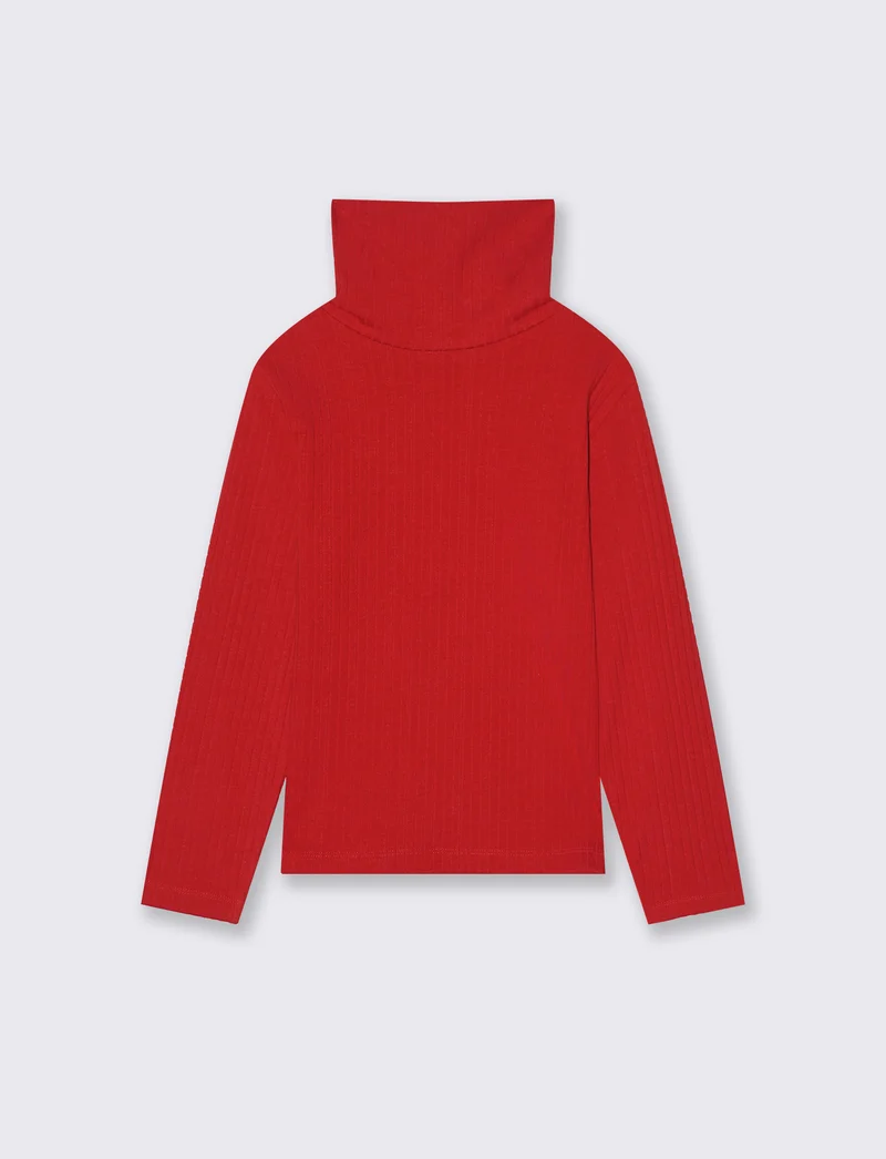 Maglia collo alto - Rosso