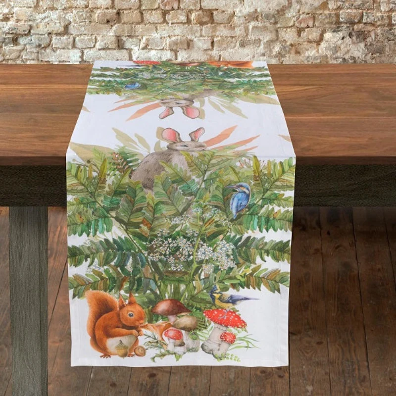 Runner da tavola Sottobosco 100% Cotone Piazza Pitti Firenze