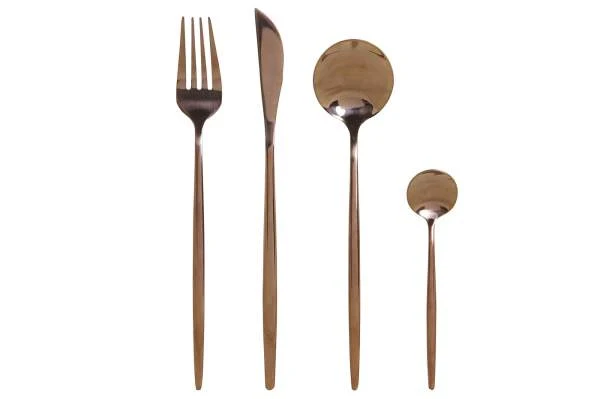 Set da 16 posate di Item International color bronzo