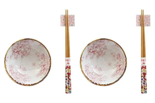 Set sushi da 8 pezzi (per 2 persone) in Porcellana e Bamboo – Item International BIBIHOME
