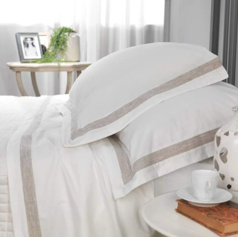 Completo Letto Delfina Matrimoniale in Cotone e Lino – Piazza Pitti Firenze