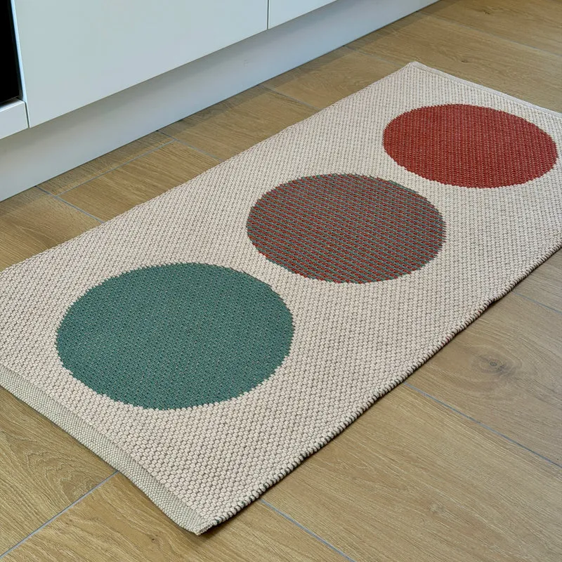 Tappeto Artigianale Jacquard Lino/Cotone POP ART