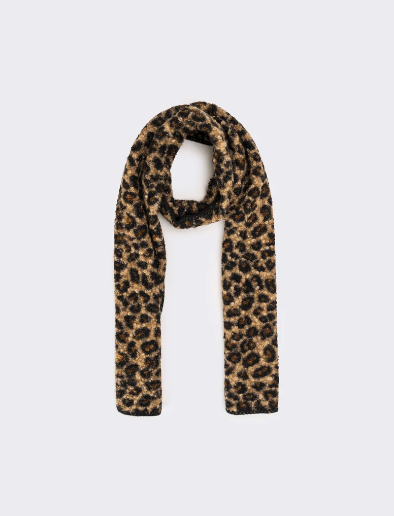 Sciarpa finta pelliccia agnello donna - Leopardato
